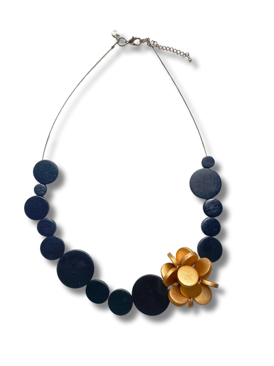 Collana legno Mel metallic-Collana-Bijondo-nero-Bijondo