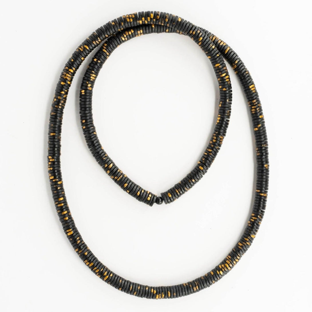 Collana legno Noa metallic - nero - Bijondo