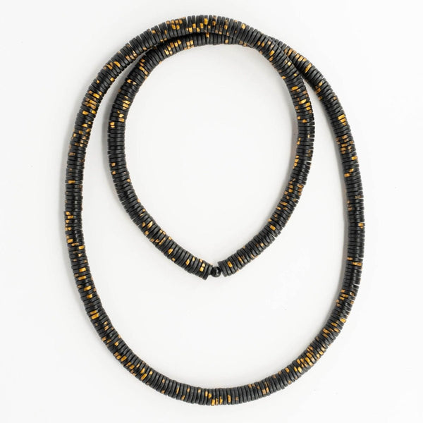 Collana legno Noa metallic - nero - Bijondo