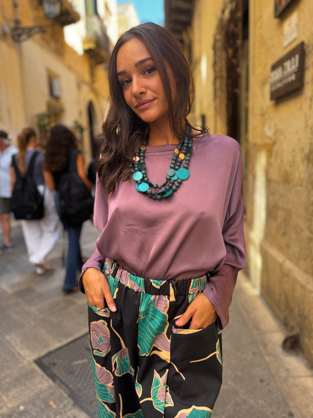 Collana legno Nora Big metallic-collana-EW-Bijondo