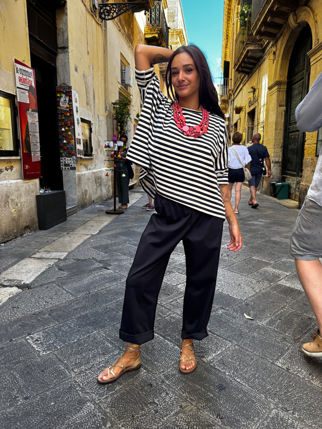 Collana legno Nora Big metallic-collana-EW-Bijondo