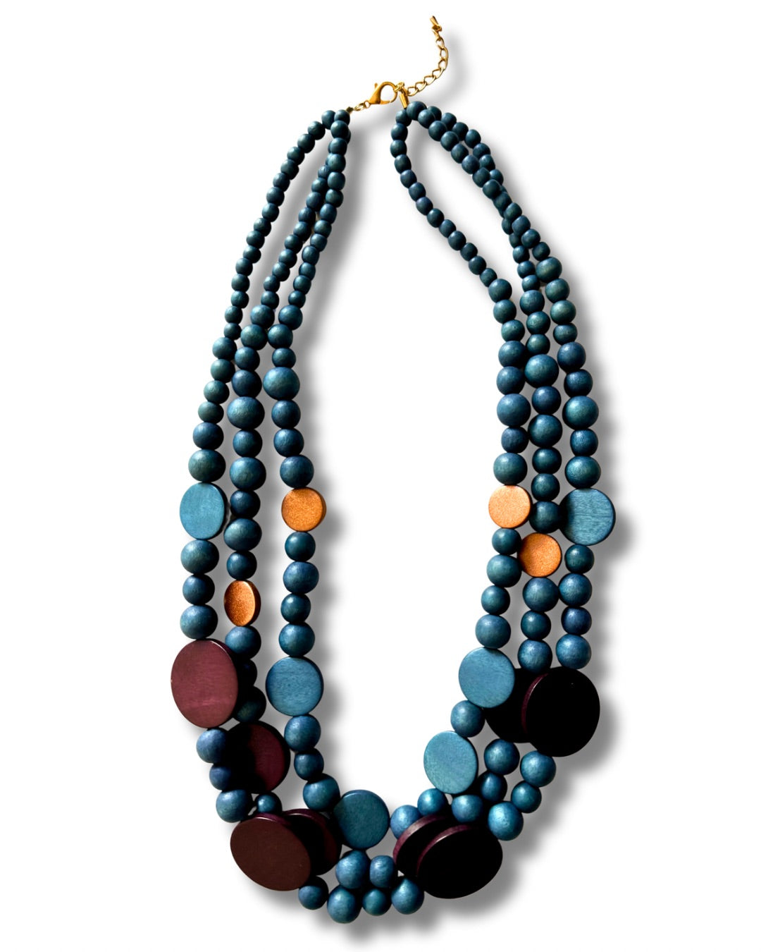 Collana legno Nora Big metallic-collana-EW-Bordeaux-Bijondo