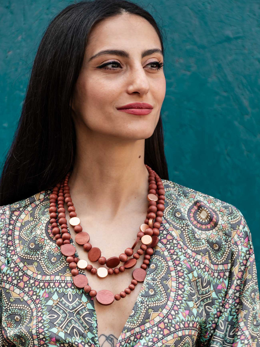 Collana legno Nora metallic-collana-EW-Bijondo