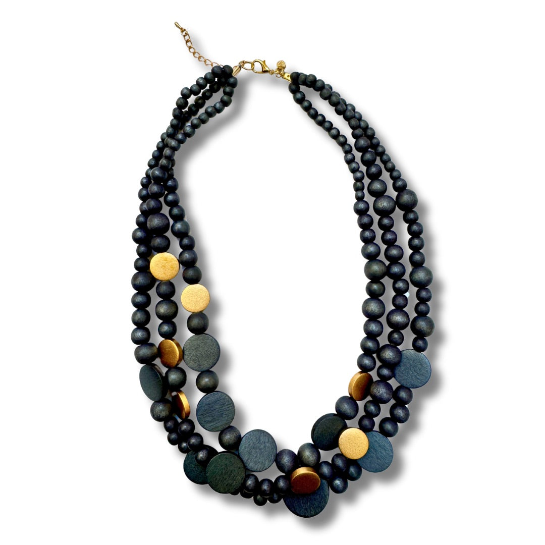 Collana legno Nora metallic-collana-EW-Antracite-Bijondo