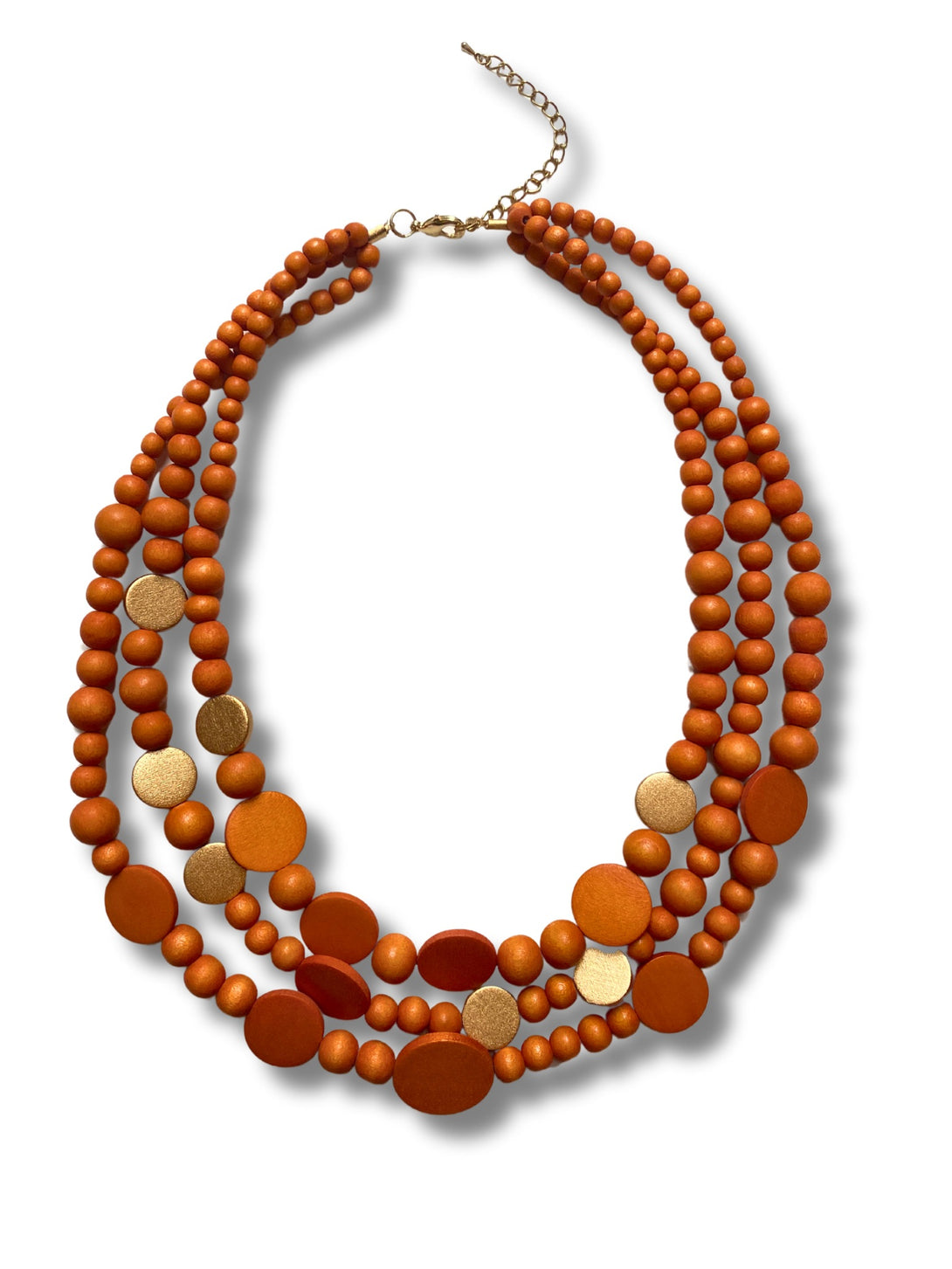 Collana legno Nora metallic-collana-EW-Arancione-Bijondo