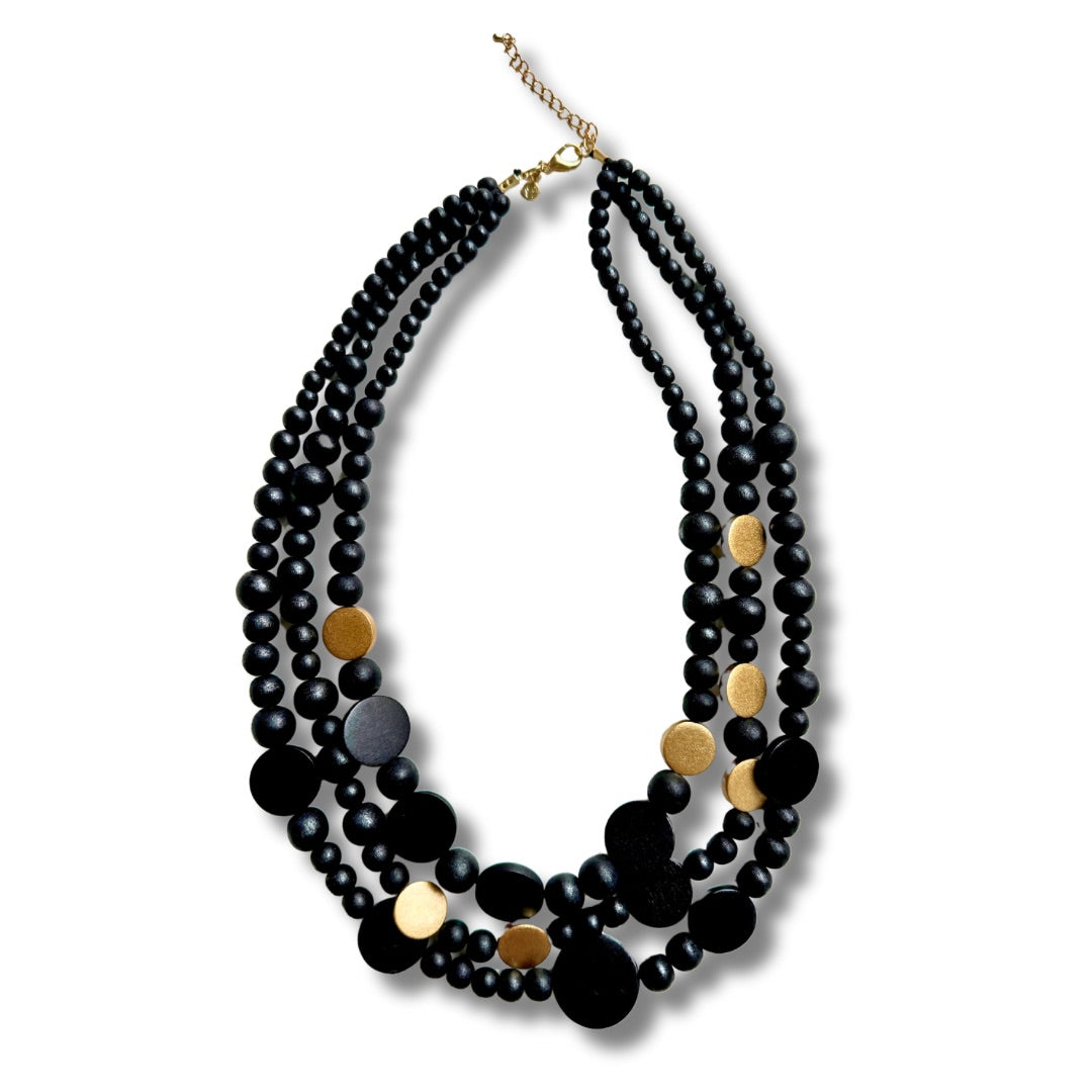 Collana legno Nora metallic-collana-EW-Nero-Bijondo
