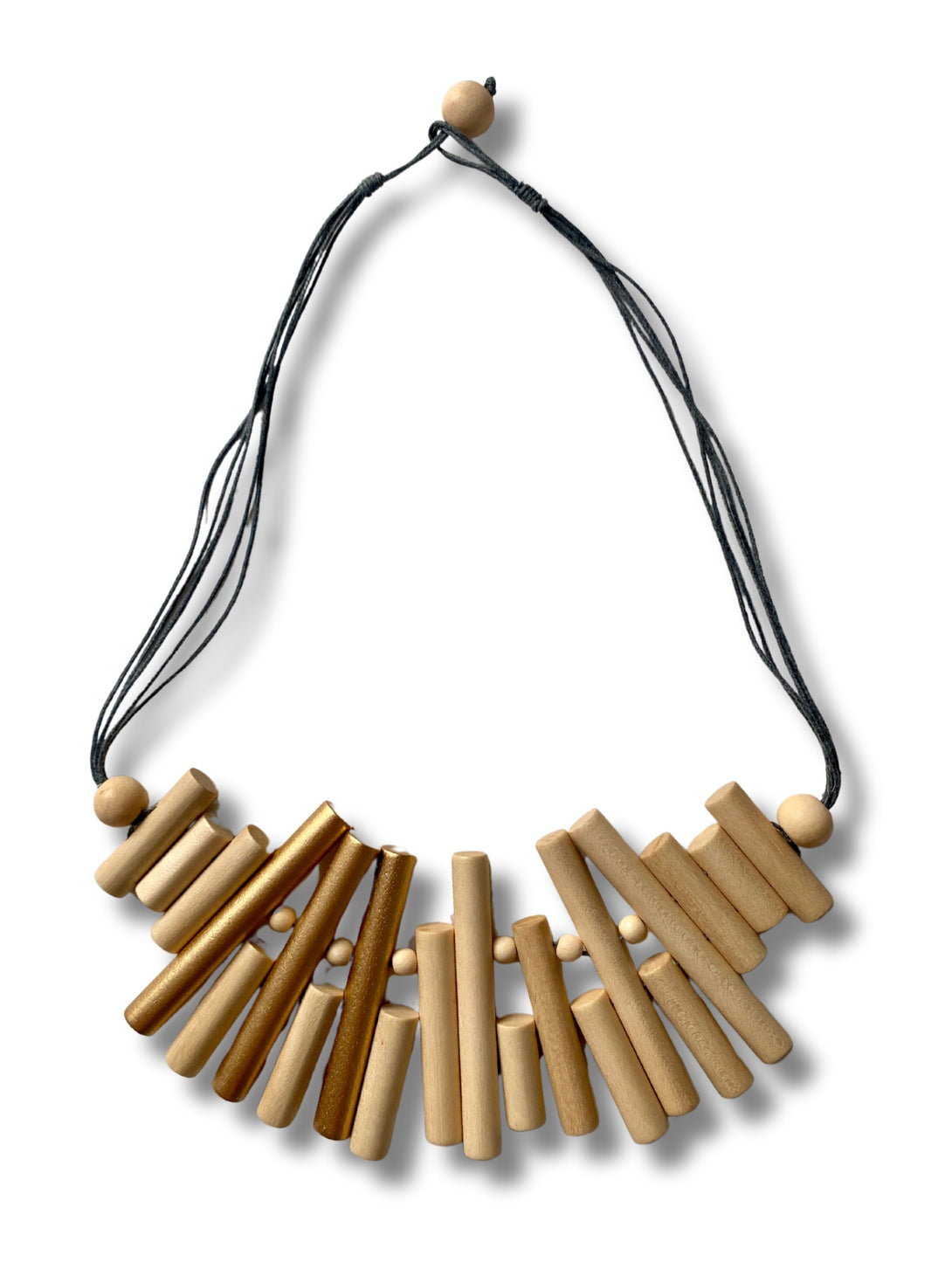 Collana legno Penelope metallic-Collana-EW-beige-Bijondo