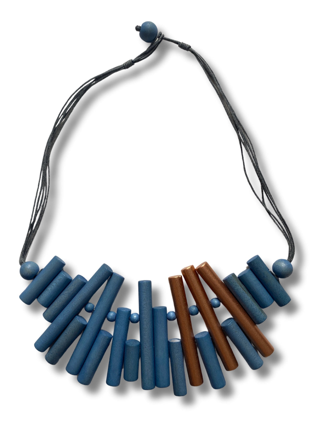 Collana legno Penelope metallic-Collana-EW-celeste-Bijondo