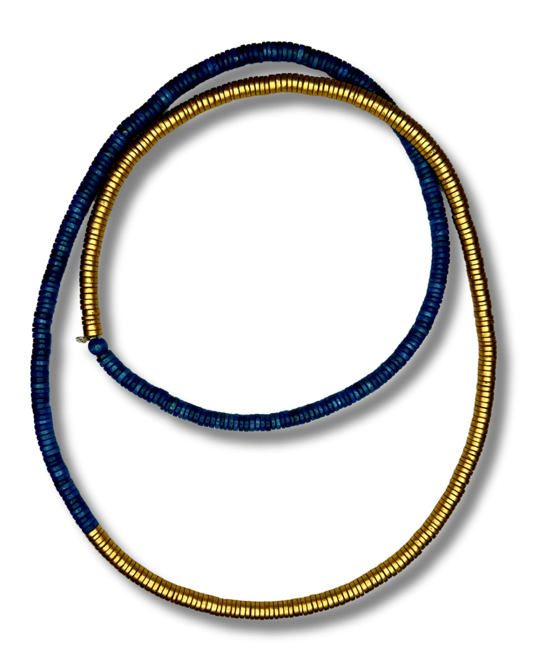 Collana legno Rory metallic mix-collana-EW-blu-Bijondo