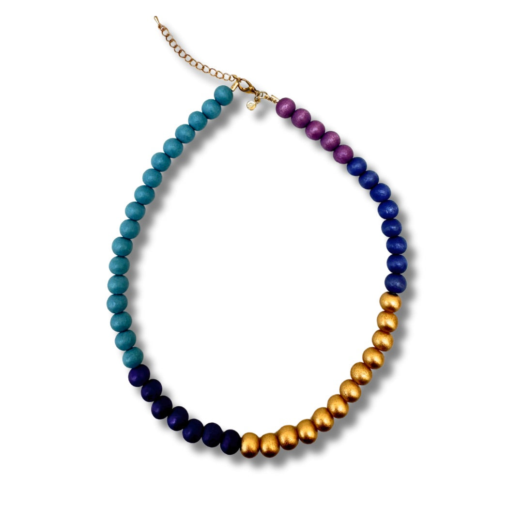 Collana legno Sao Paulo metallic-collana-Bijondo-Celeste-Bijondo