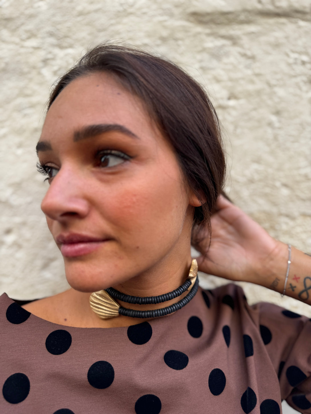 Collana legno Seashell-Collana-Bijondo-Oro-Bijondo