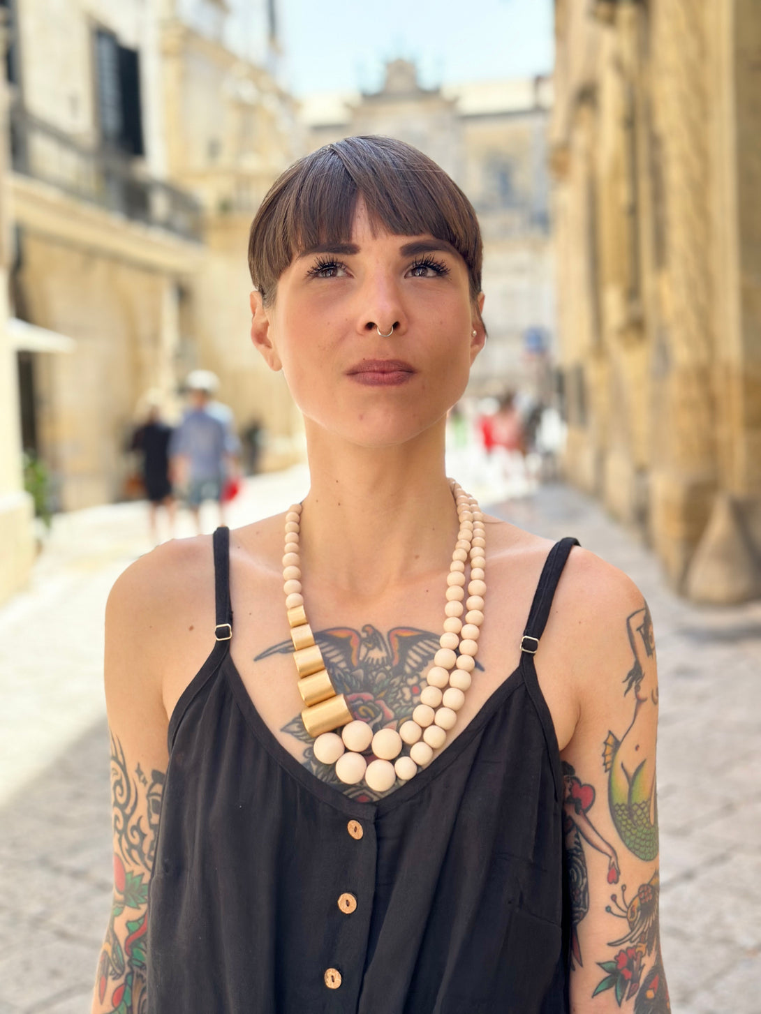 Collana legno Solène metallic-collana-EW-Bijondo