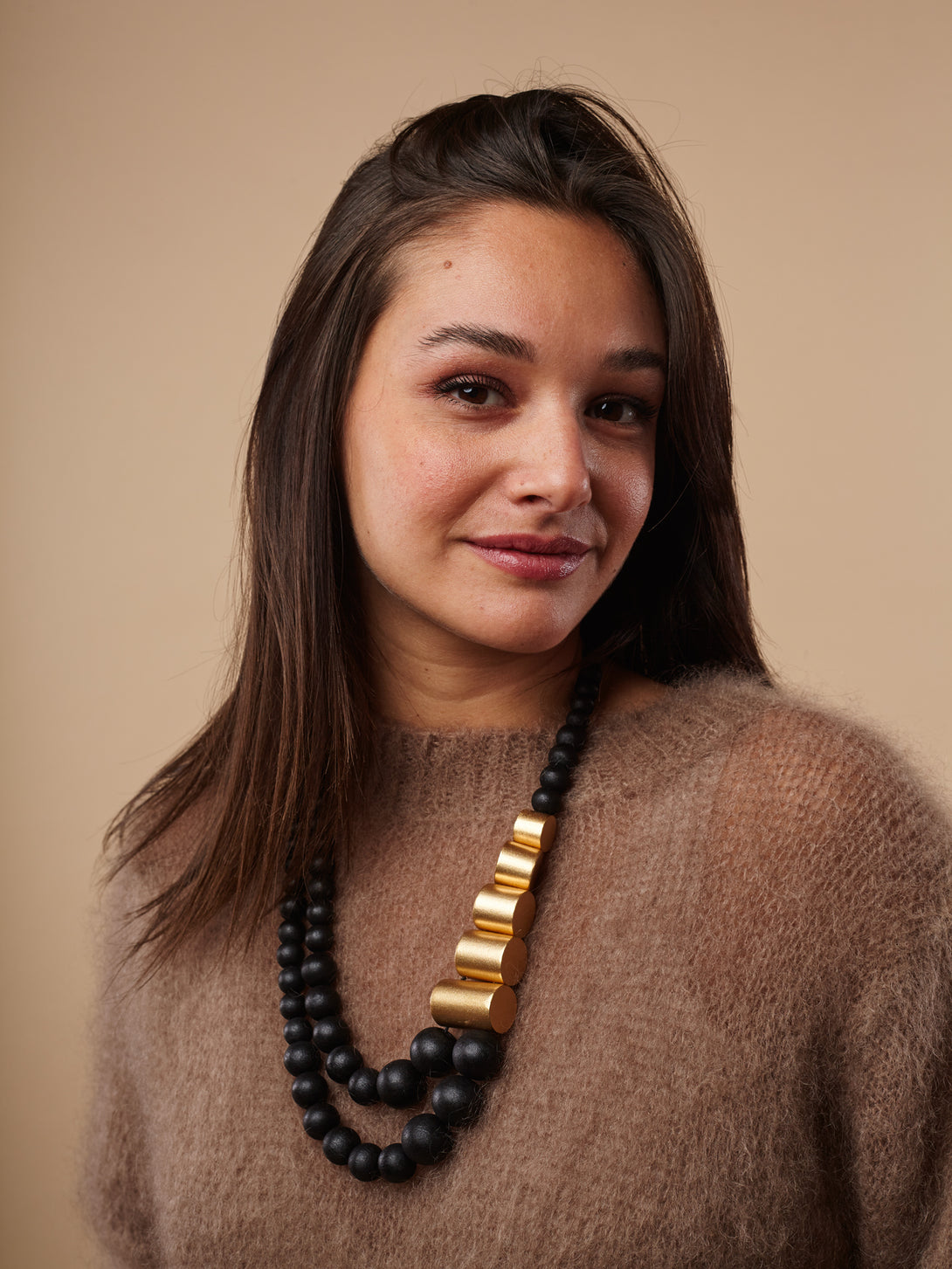 Collana legno Solène metallic-collana-EW-Nero-Bijondo