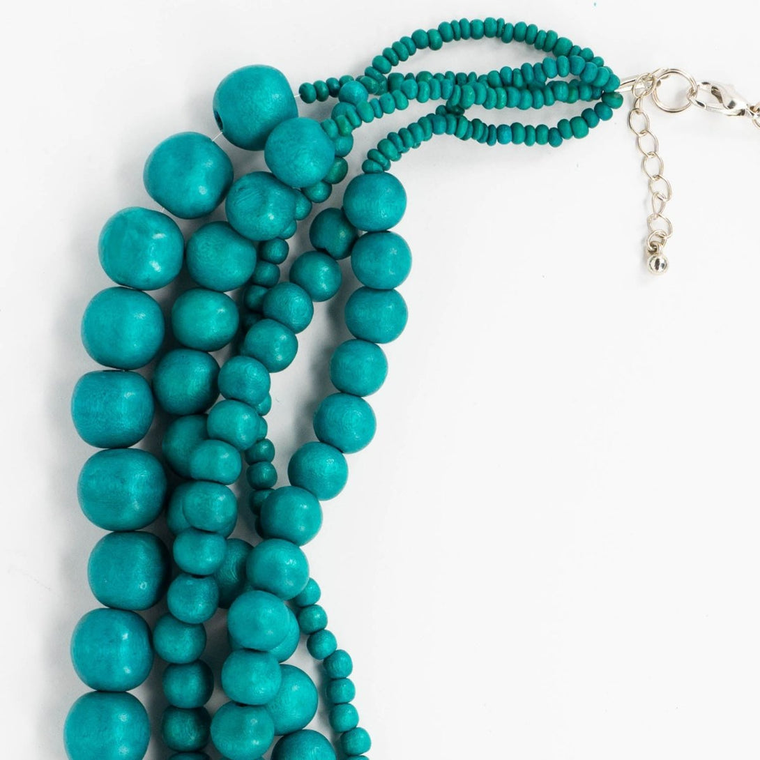 Collana corta legno Sololaki - bianco - Bijondo