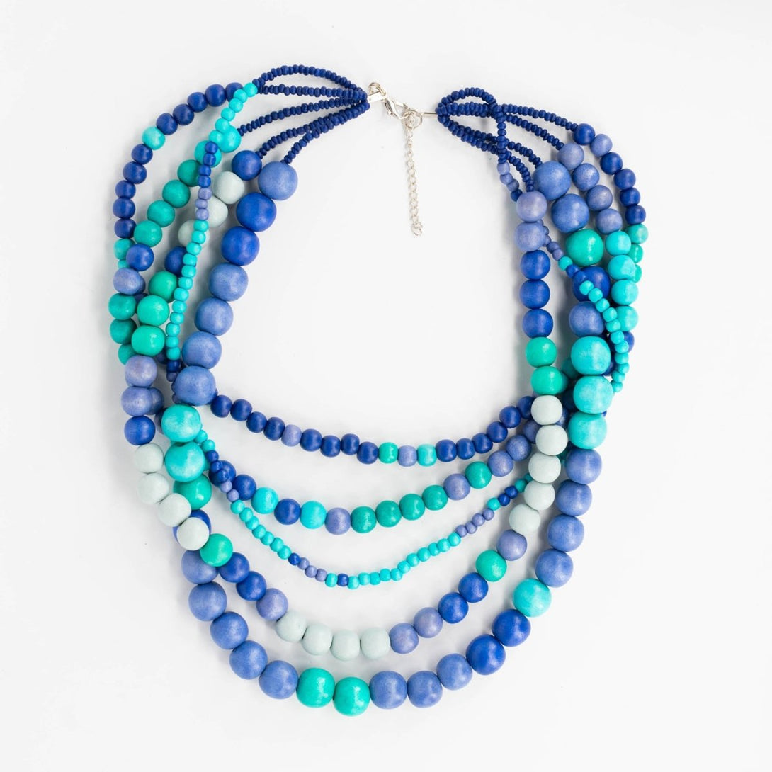 Collana corta legno Sololaki - smeraldo - Bijondo