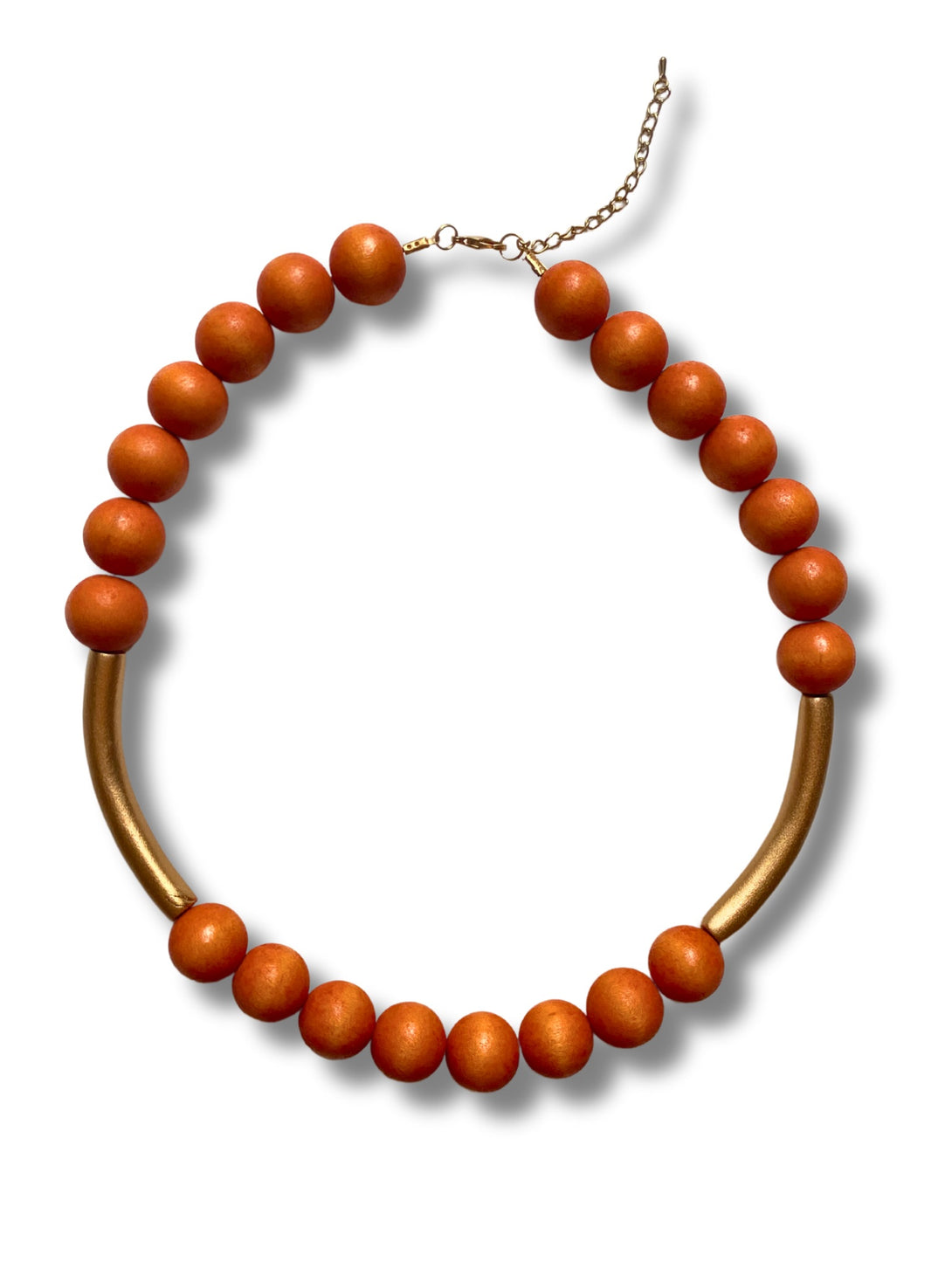 Collana legno Sonja metallic-Collana-EW-arancione-Bijondo