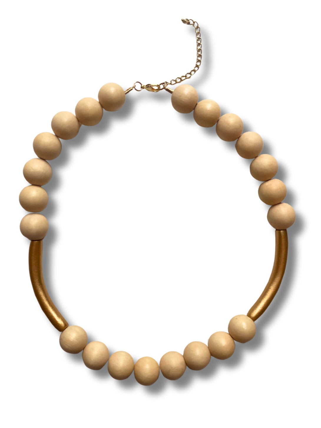 Collana legno Sonja metallic-Collana-EW-beige-Bijondo