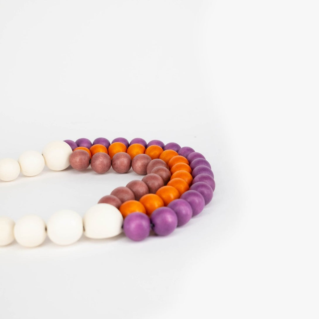 Collana legno Tallulah - malva - Bijondo