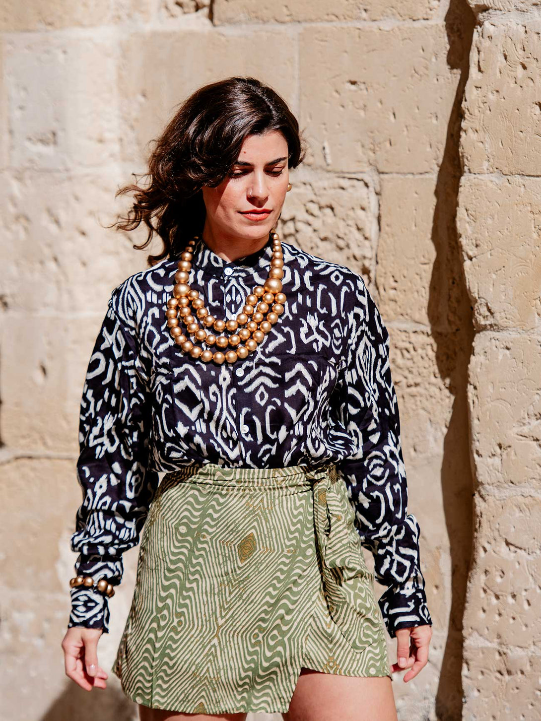 Collana legno Tallulah metallic-collana-EW-Bijondo