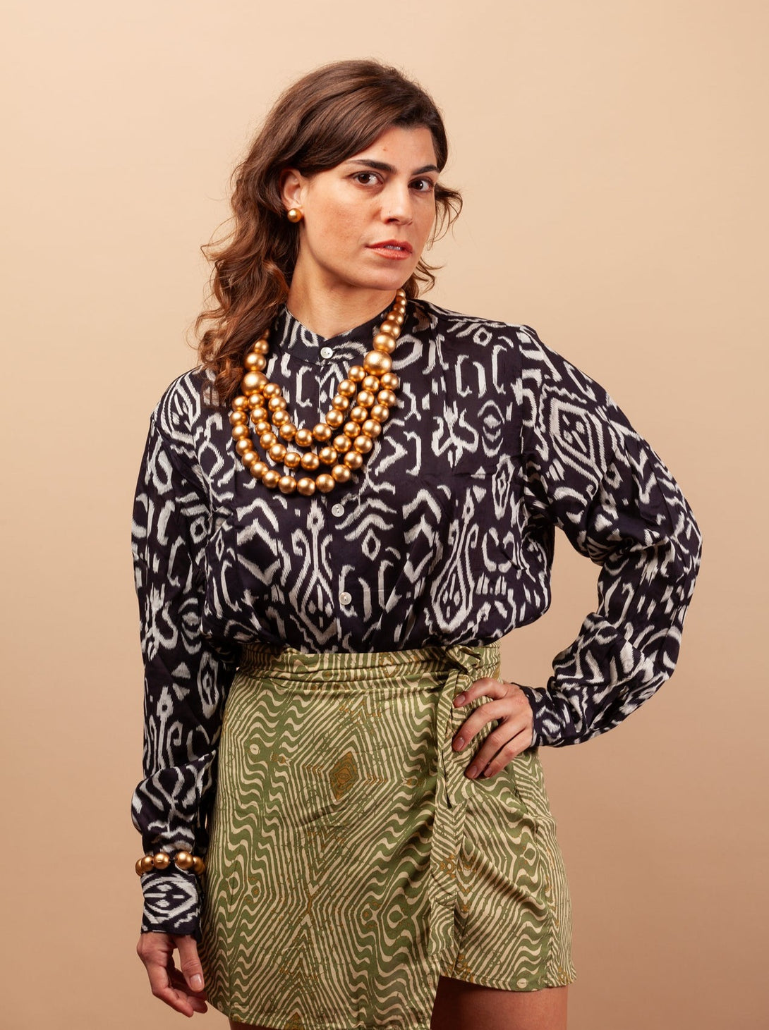 Collana legno Tallulah metallic-collana-EW-Bijondo