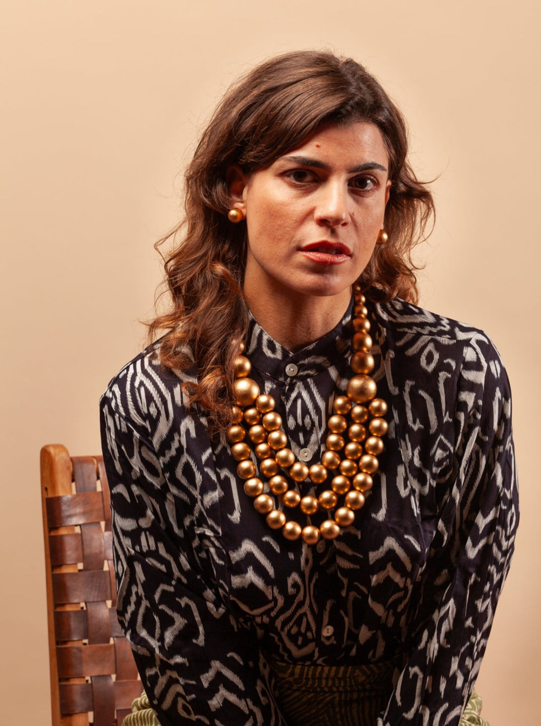 Collana legno Tallulah metallic-collana-EW-Bijondo