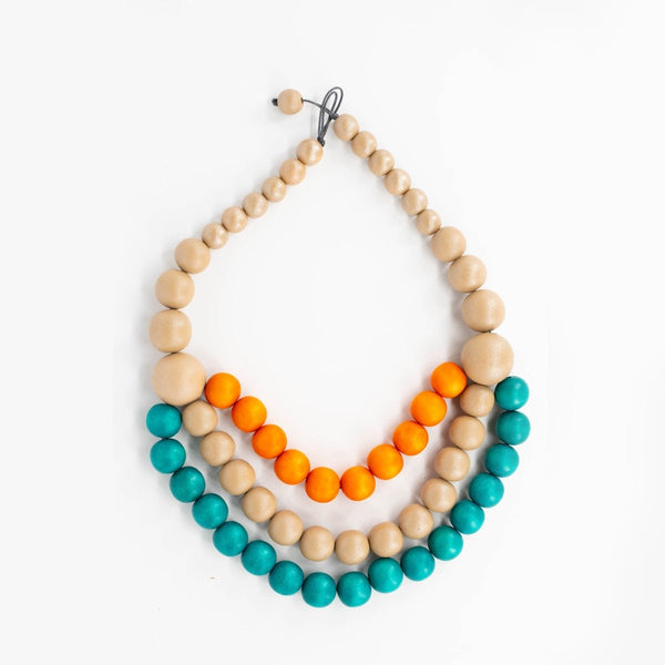 Collana legno Tallulah - ottanio - Bijondo