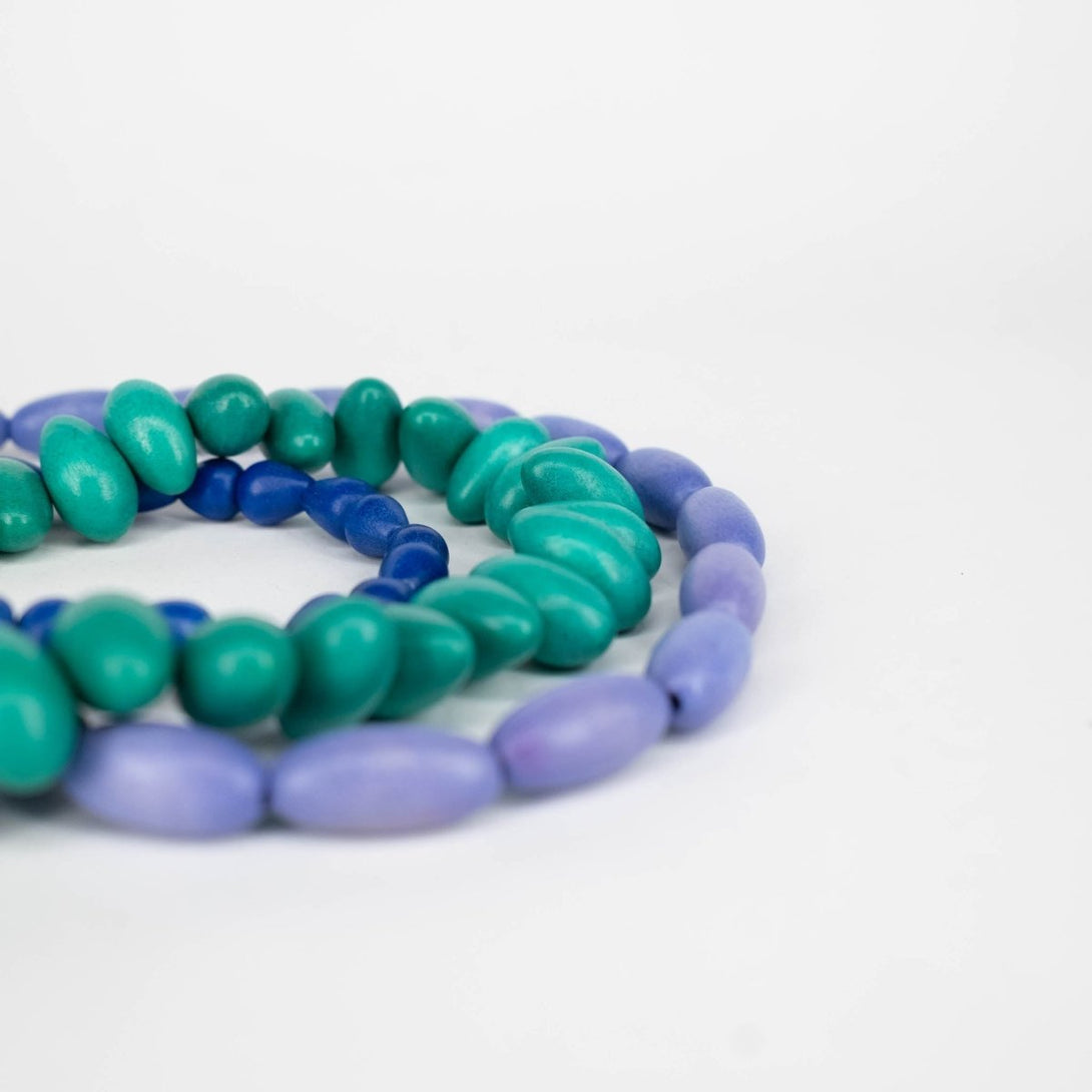 Collana legno Tiara - lilla - Bijondo