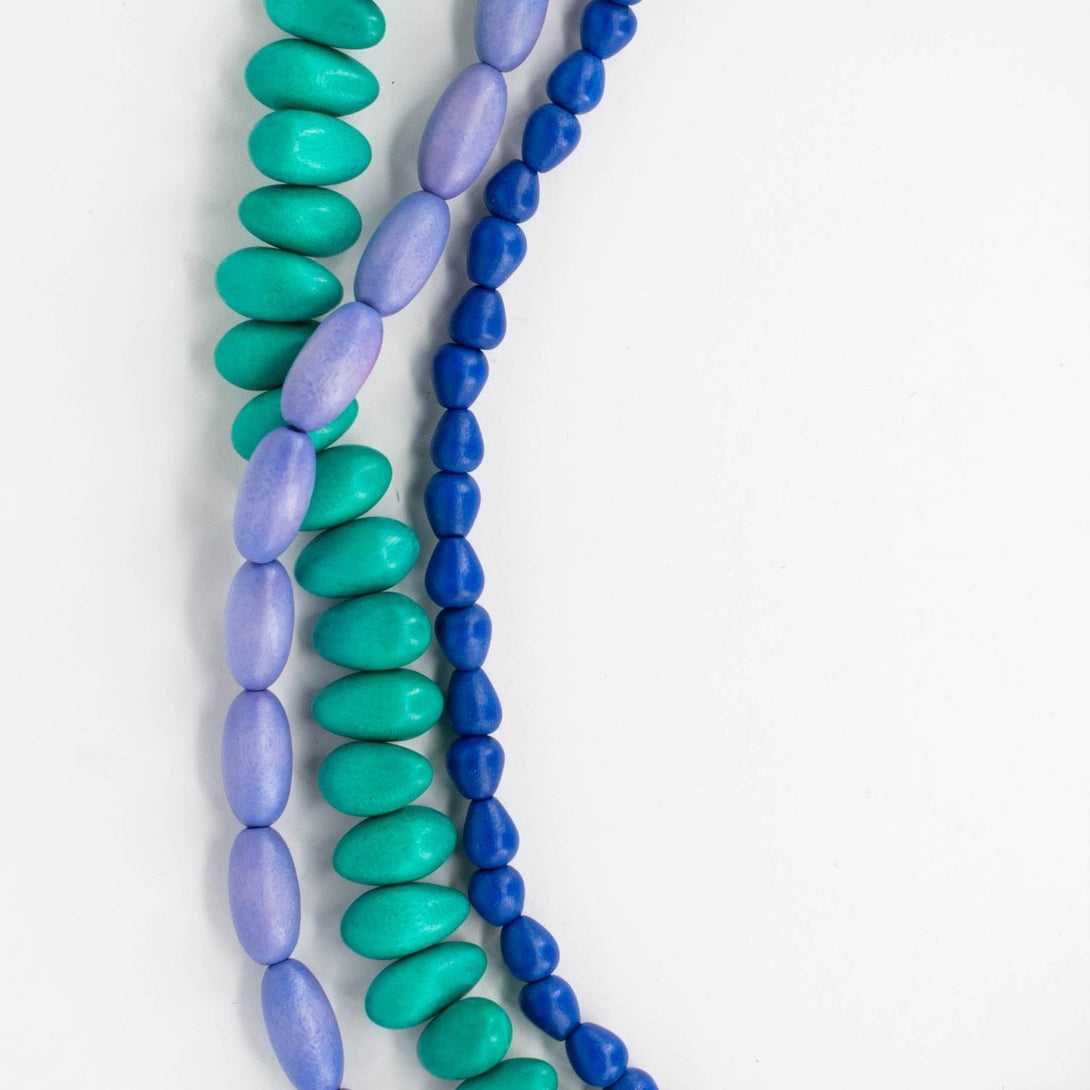 Collana legno Tiara - lilla - Bijondo