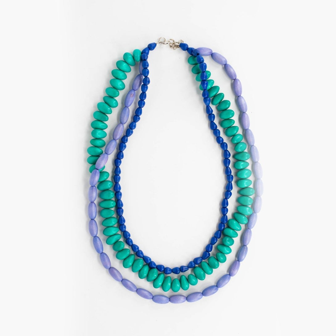 Collana legno Tiara - lilla - Bijondo