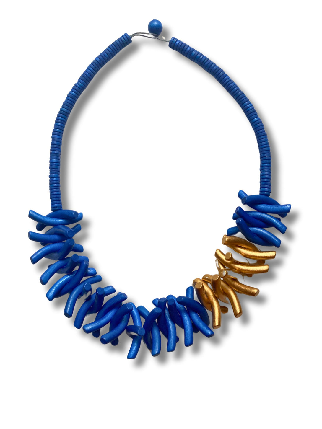 Collana legno Vinca-collana-EW-blu elettrico-Bijondo