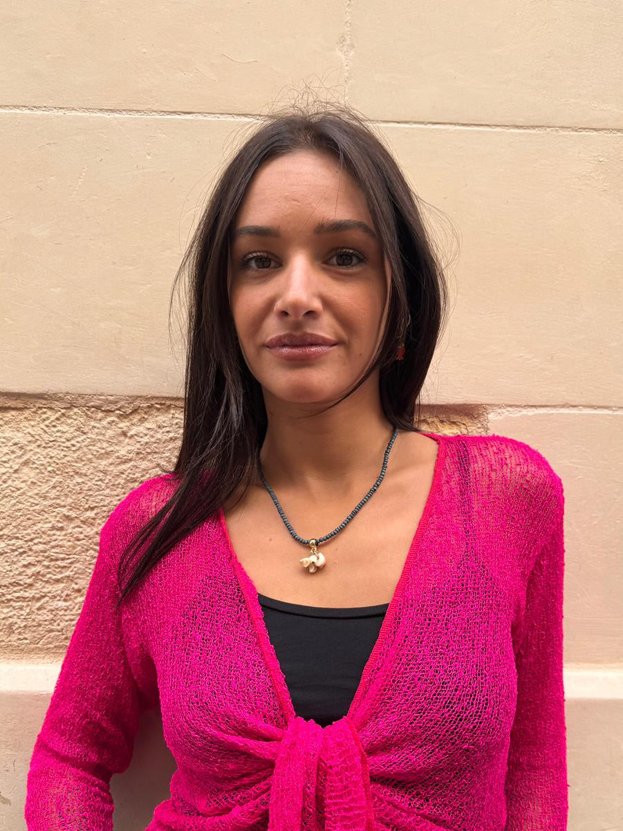 Cardigan rete corto coprispalle rayon Amelia-Cardigan-Bijondo-Fucsia-taglia unica-Bijondo