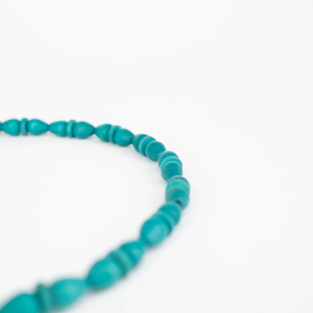 Collana legno corta Kai - smeraldo - Bijondo