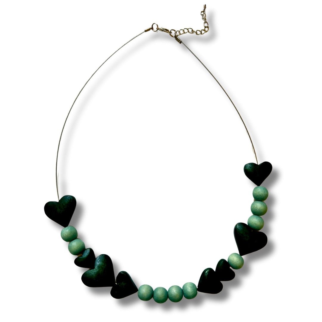 Collana legno cuori Amour-collana-EW-Botanical Oasis-Bijondo