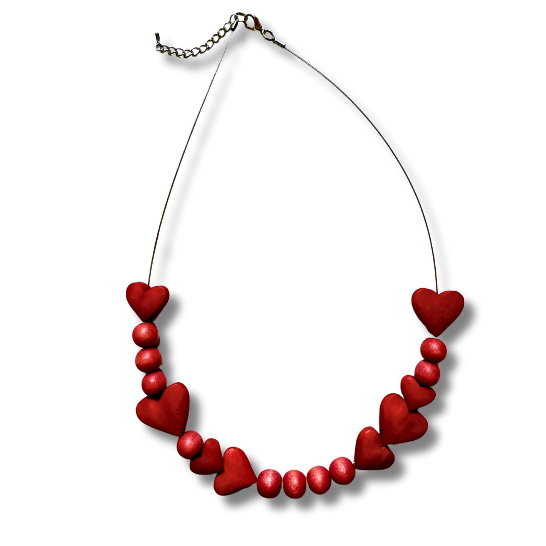 Collana legno cuori Amour-collana-EW-Desert Sunset-Bijondo