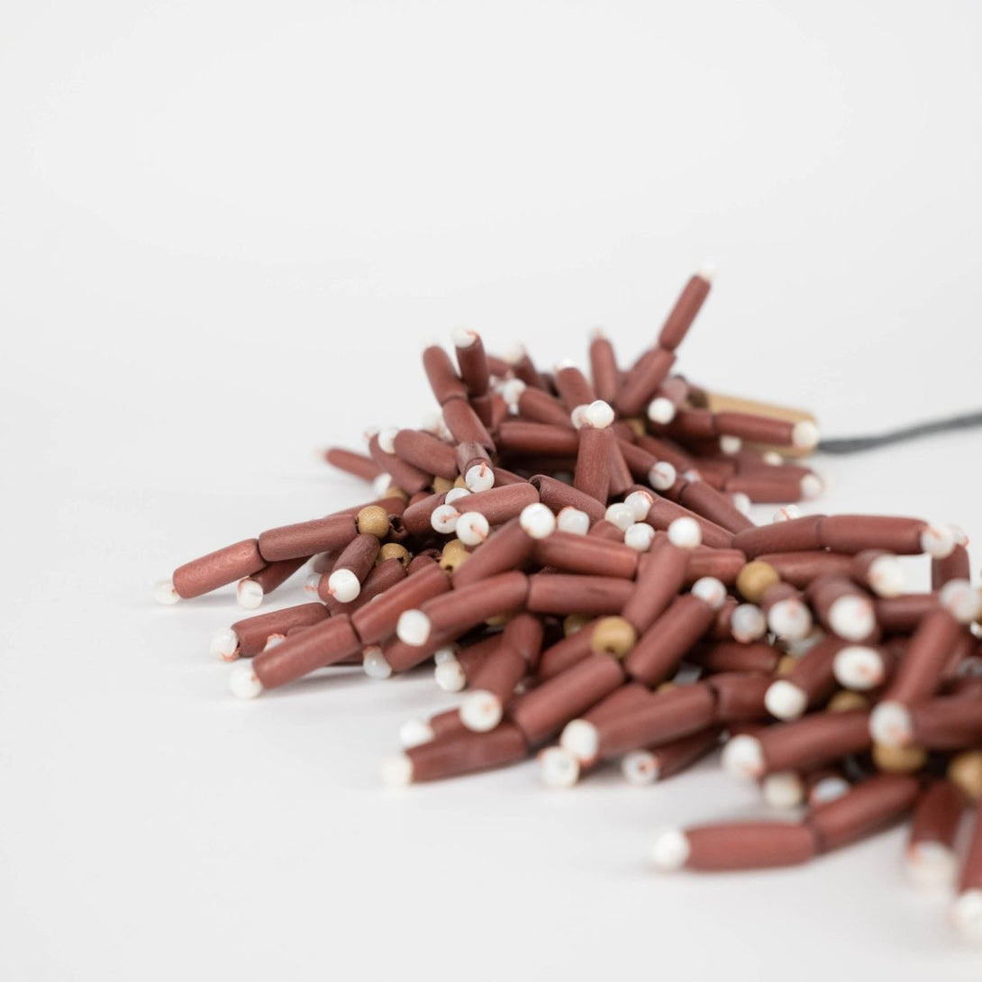 Collana legno e madreperla Ophelia - terra - Bijondo