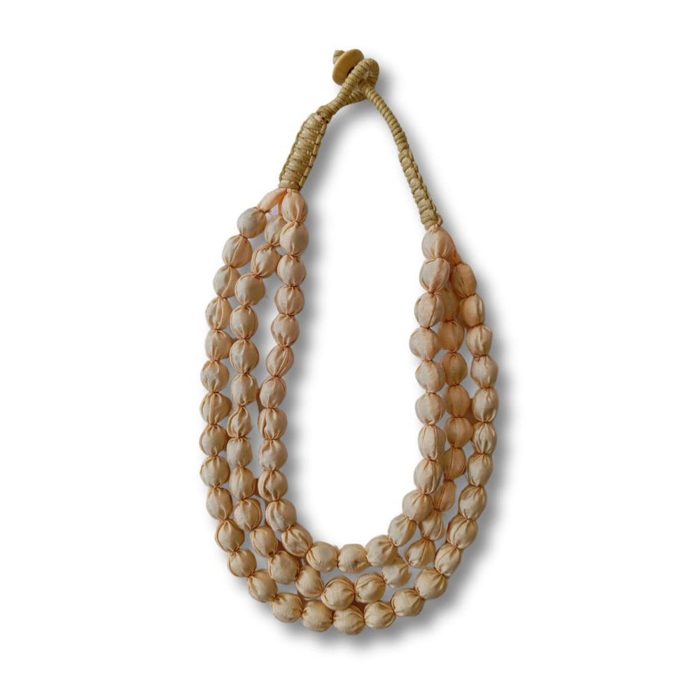 Avalaya Collana Lunga In Legno Rosso 70 Cm - Perline Graduate Lucide Con Distanziatori Argento, Gioiello Etnico E Naturale, Accessorio Casual E Da Sera, Senza Chiusura - 4