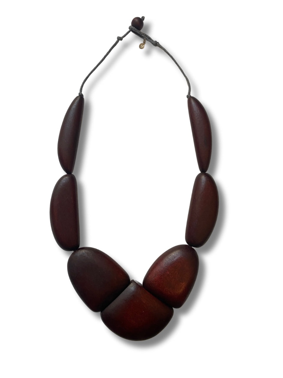 Collana legno grande Ingrid-collana-Bijondo-marrone-Bijondo