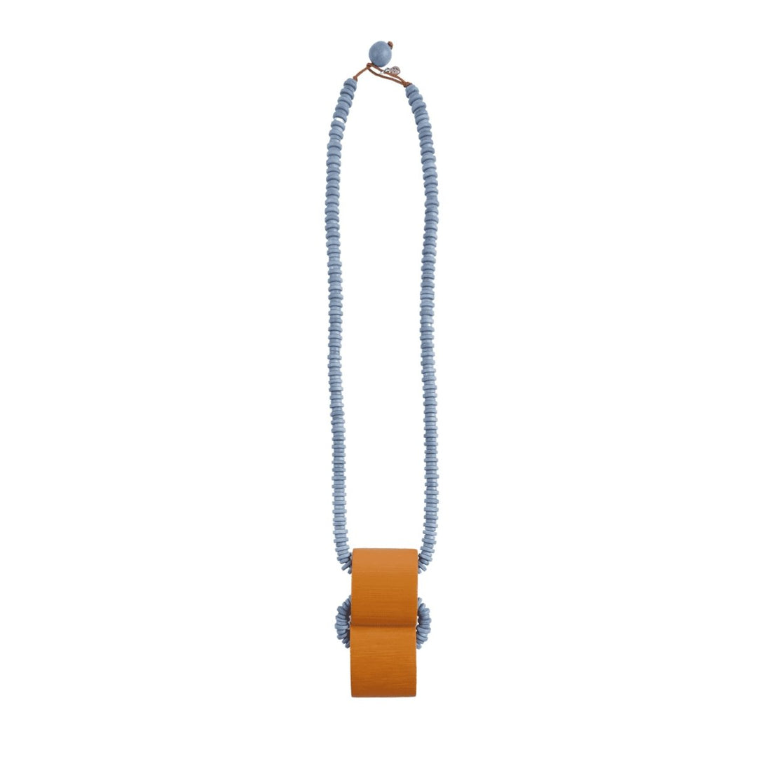 Collana legno leggera Jongno 3-ga - caramello - Bijondo