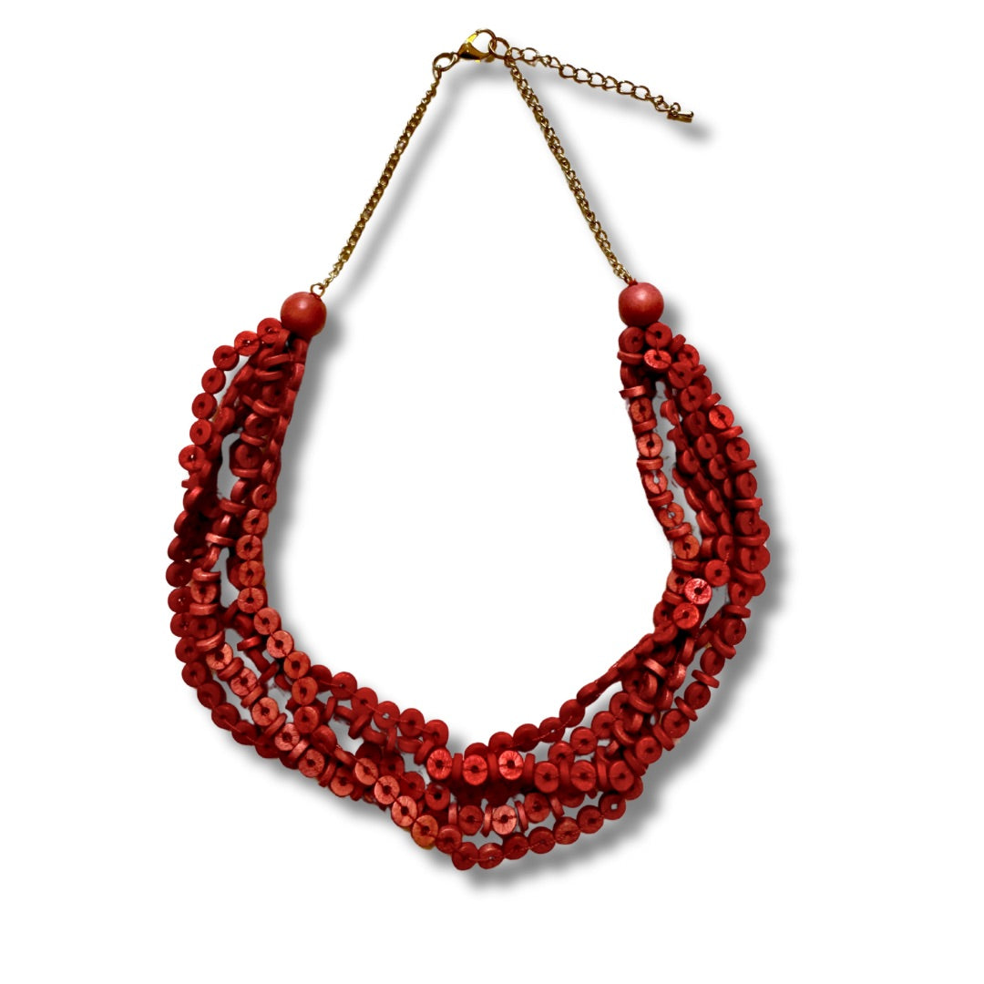 Collana legno, leggera Lula, costume jewelry-collana-EW-Desert Sunset-Bijondo