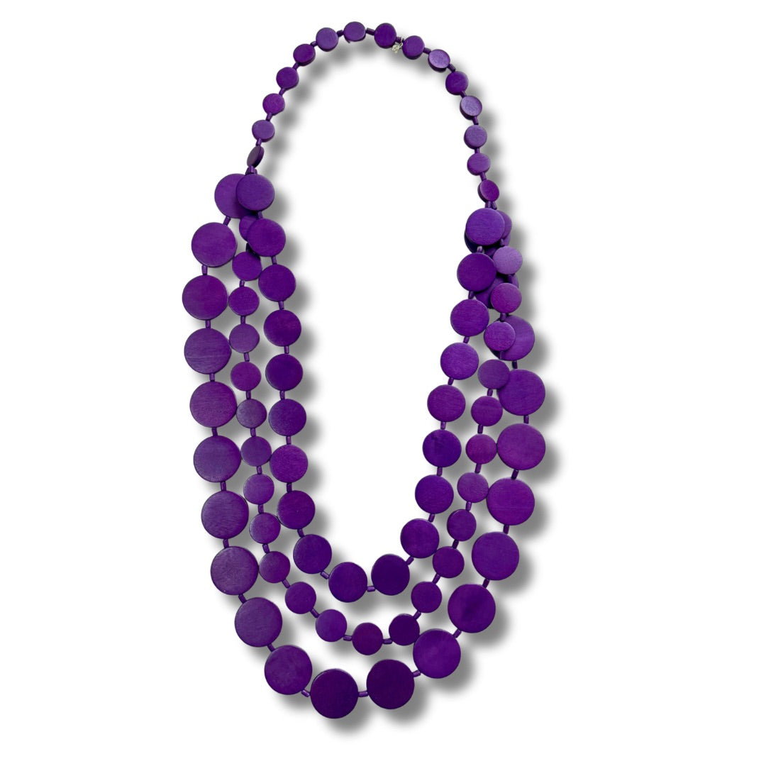Collana legno lunga Gemma-collana-Bijondo-Viola-Bijondo