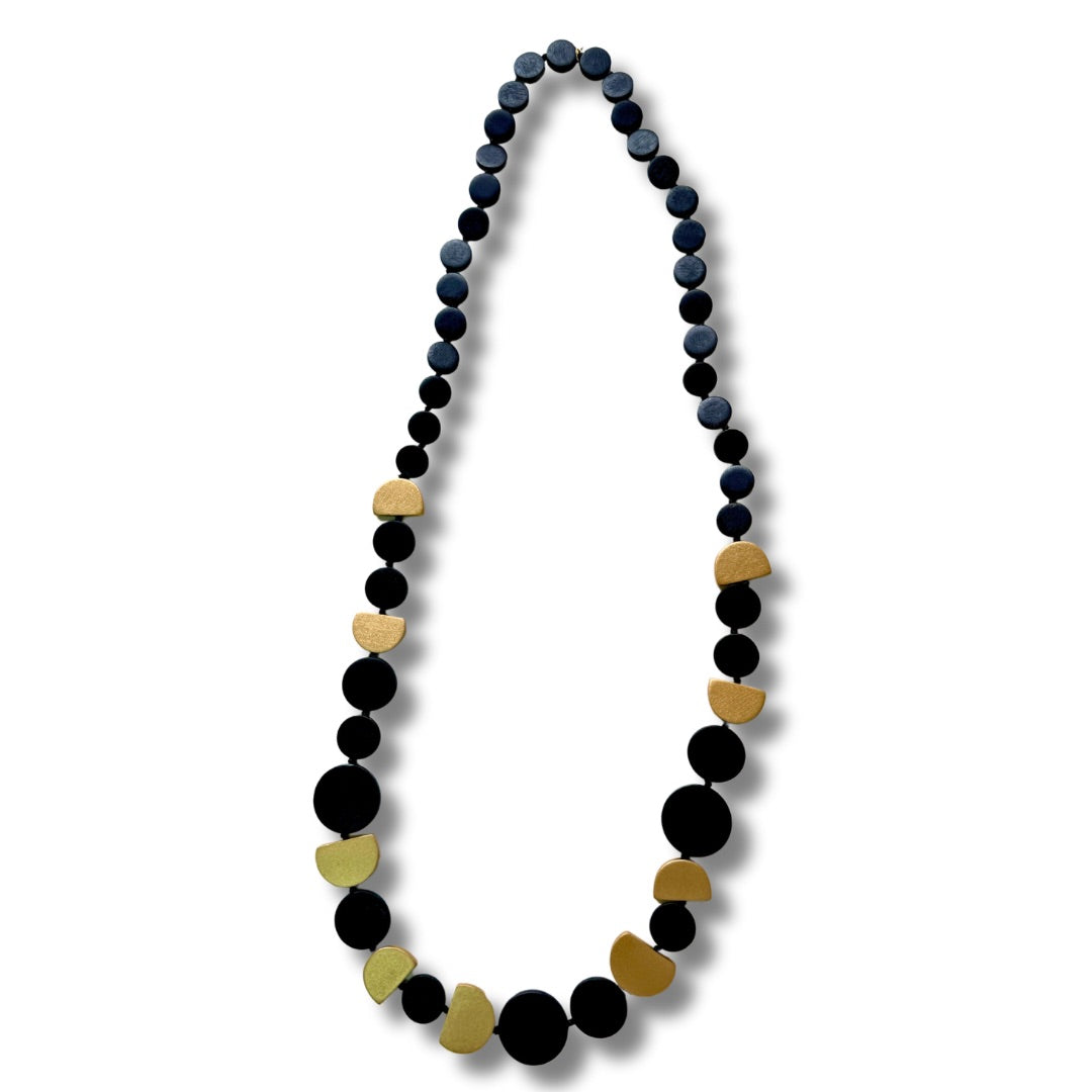 Collana legno lunga Kira metallic-collana-EW-nero-Bijondo