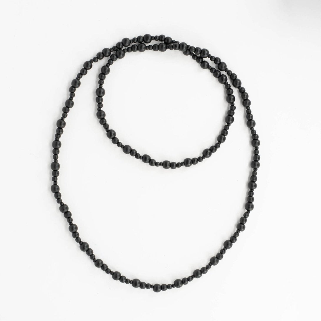 Collana legno lunga Olive - nero - Bijondo
