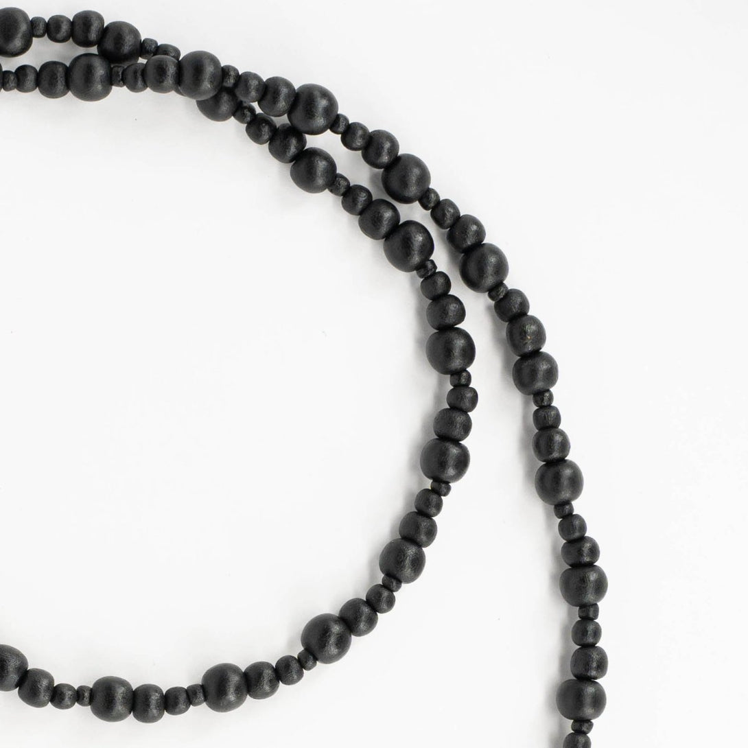 Collana legno lunga Olive - nero - Bijondo