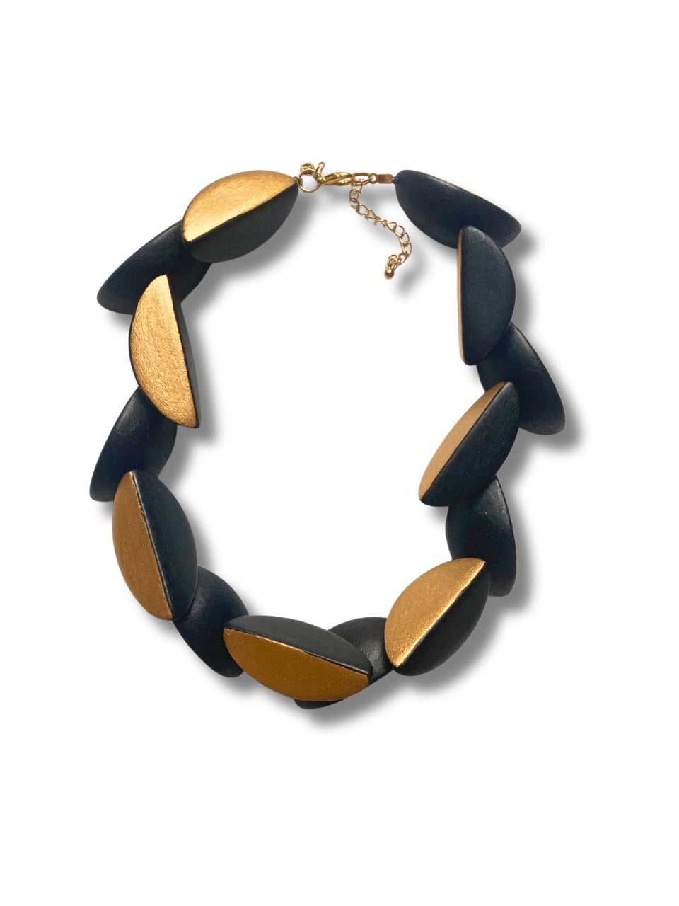 Collana legno metallic Iris-Collana-Bijondo-nero-Bijondo
