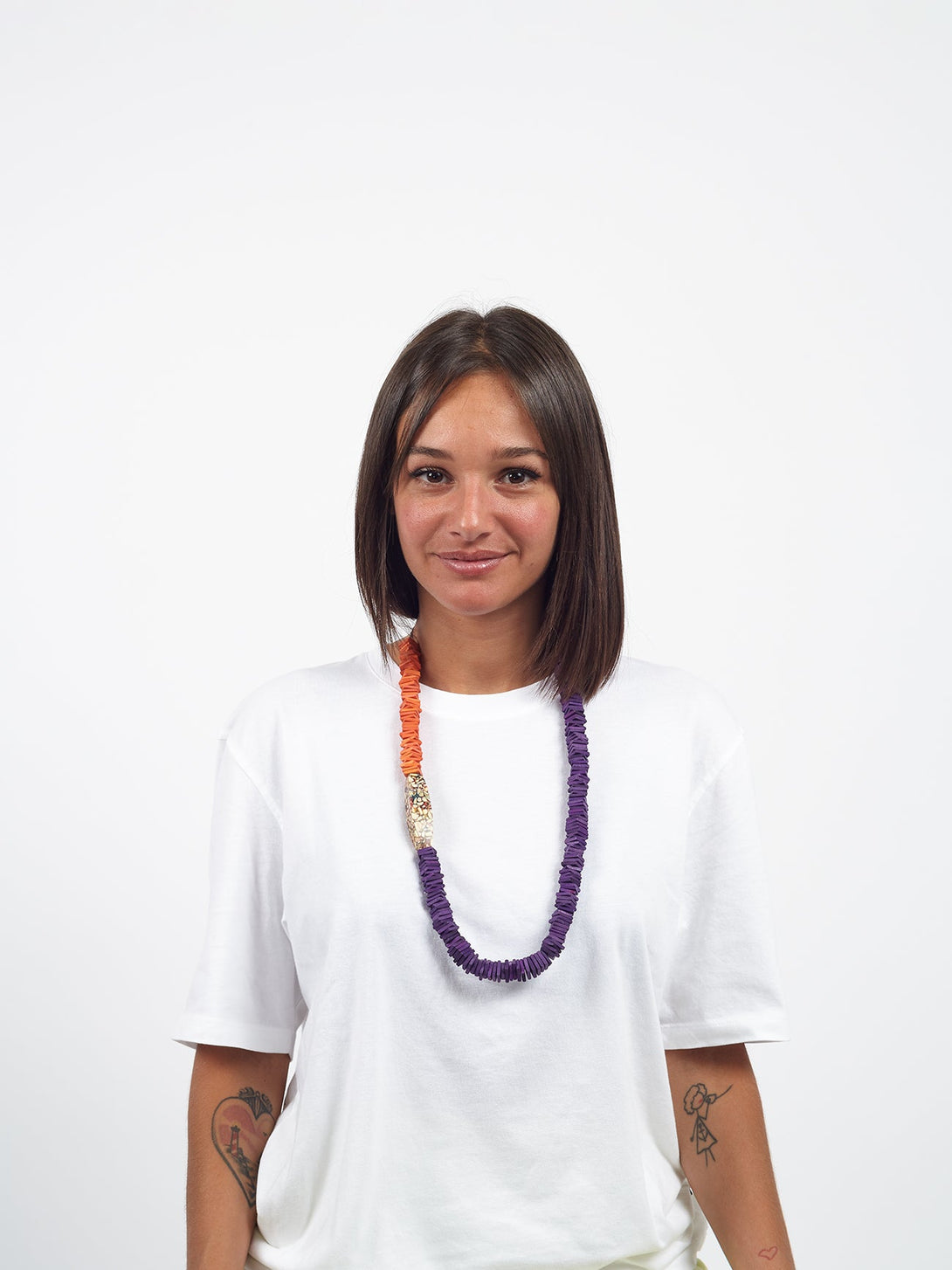 Collana legno regolabile Ainoa-petrolio-Bijondo