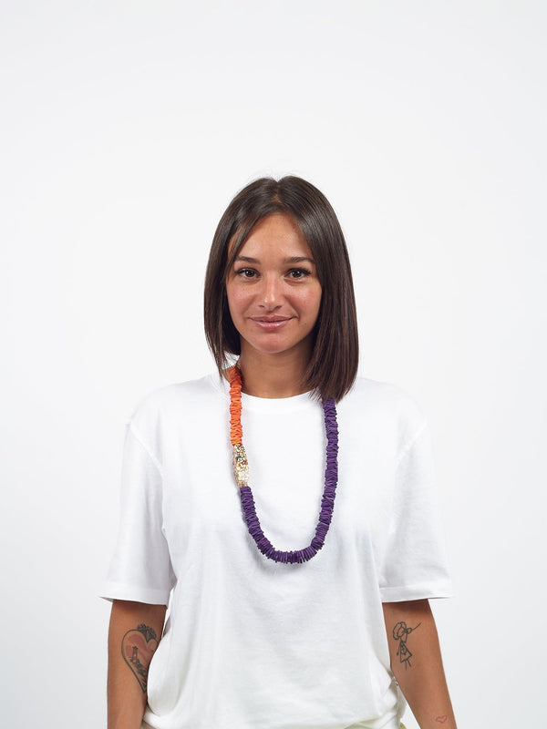 Collana legno regolabile Ainoa-petrolio-Bijondo