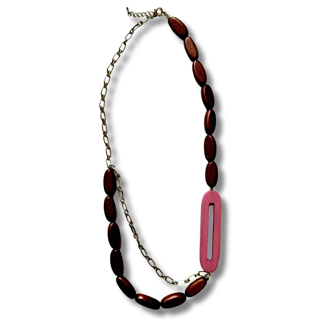 Collana legno, regolabile Billie-collana-EW-Botanical Oasis-Bijondo