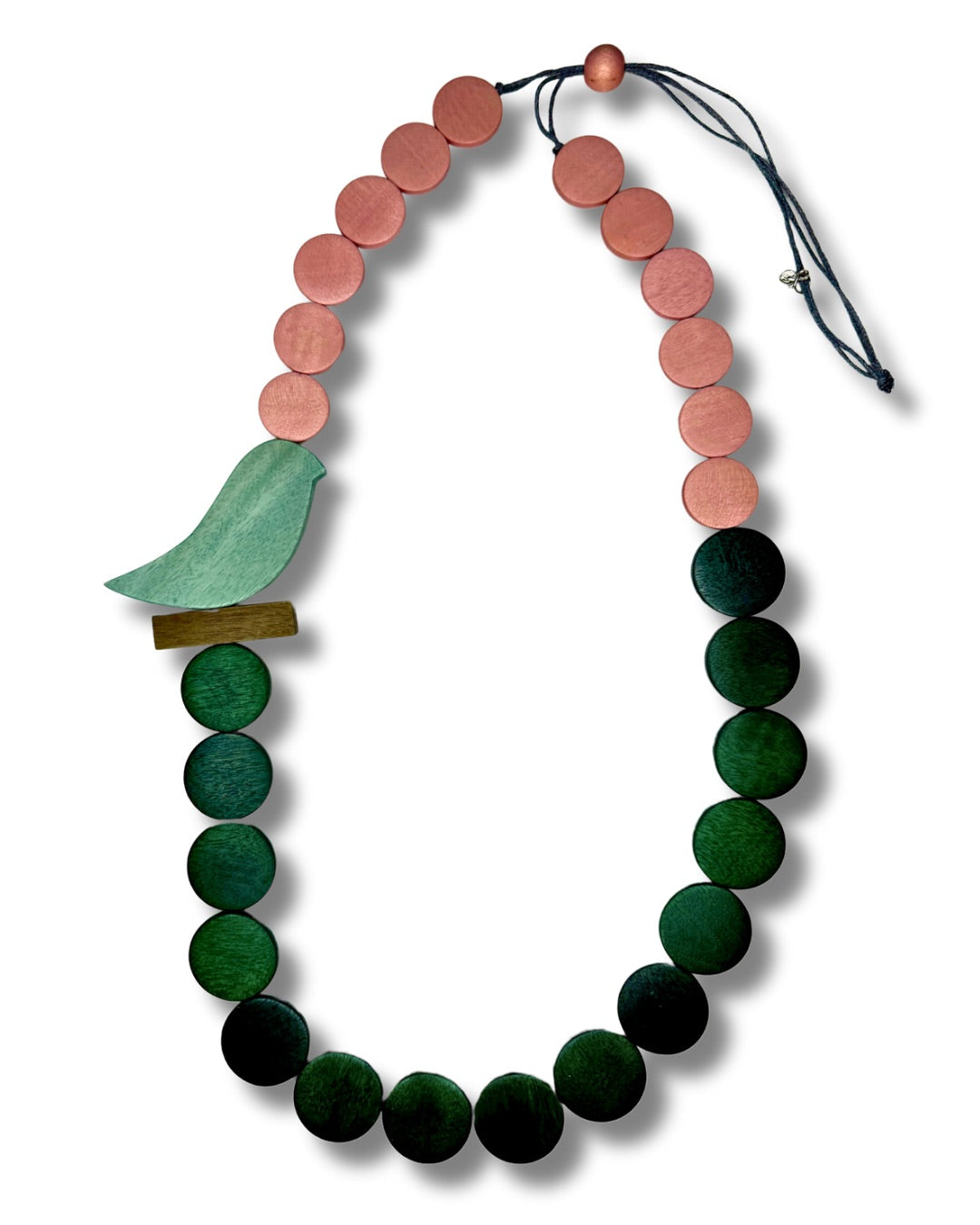 Collana legno regolabile Bird-collana-EW-Botanical Oasis-Bijondo