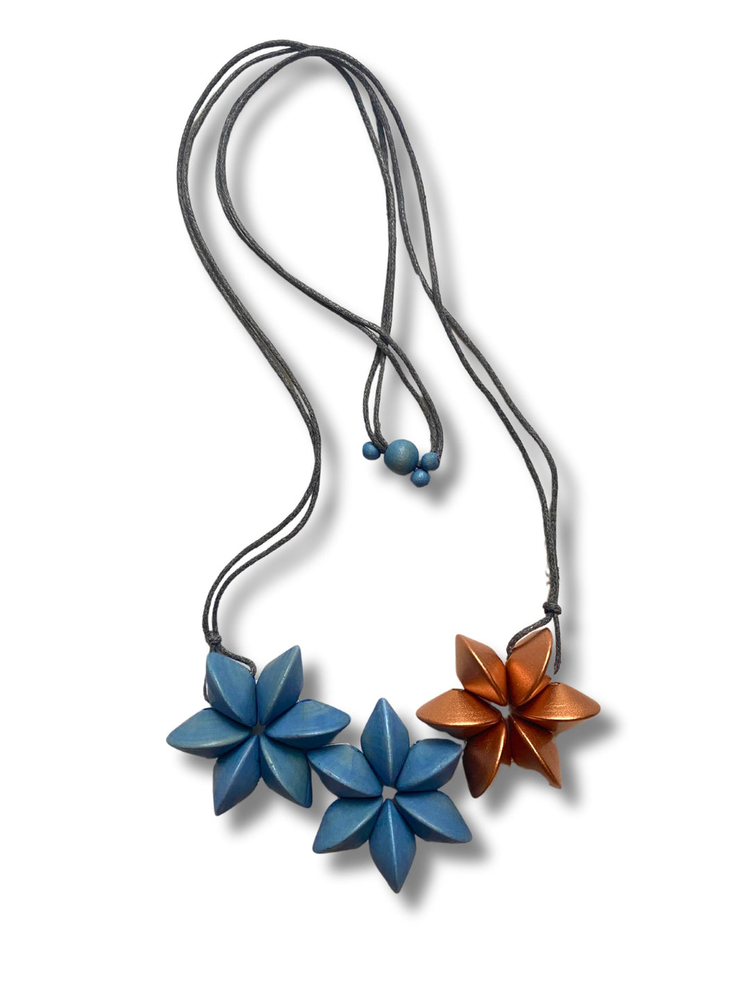 Collana legno regolabile Honolulu Metallic-collana-EW-celeste-Bijondo