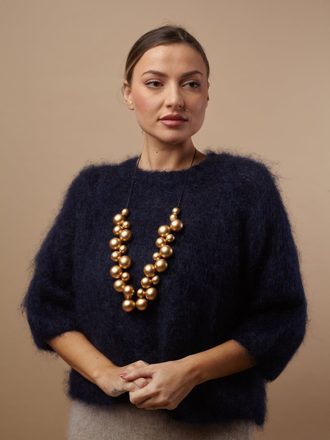 Collana legno regolabile Lola metallic-colllana-Bijondo-Bijondo